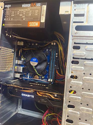 Masaüstü kompüterlər və iş stansiyaları: Cpu:i5 3330 Ana plata: gigabyte h61 Gpu: gigabyte rx570 4gb Ram :8gb — 3