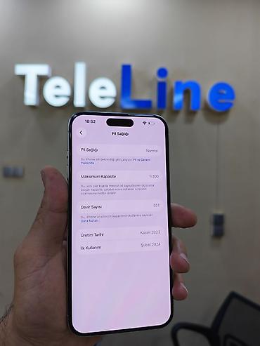 white: IPhone 15 Pro Max, 256 GB, White Titanium, Zəmanət, Simsiz şarj, Face ID — 3