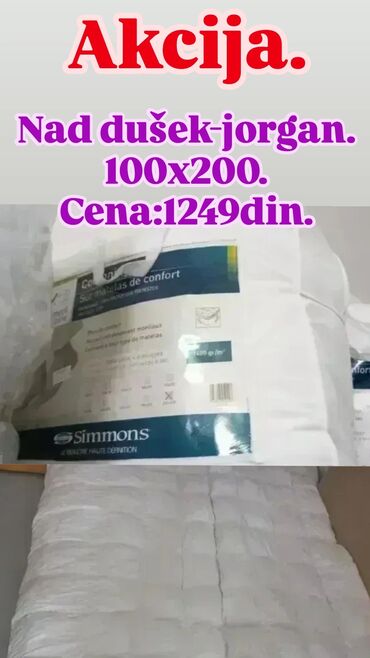 duseci za auto: Akcija Nad dusek ili jorgan uvoz iz Francuske.
dimenzija:100x200