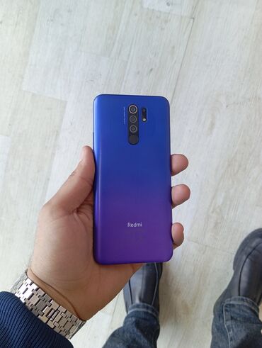 Xiaomi: Xiaomi Redmi 9, 64 GB, rəng - Göy, 
 Düyməli, Barmaq izi, İki sim kartlı