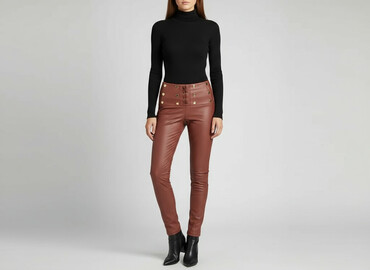gino rossi buty na koturnie: Leggings Eco-leather for women, size S