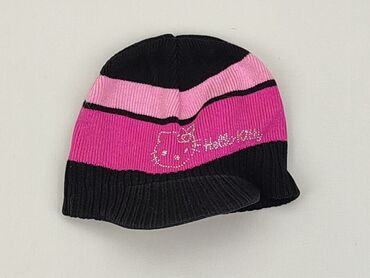 czapka różowa zimowa: Czapka, C&A, 38-39 cm, stan - Dobry