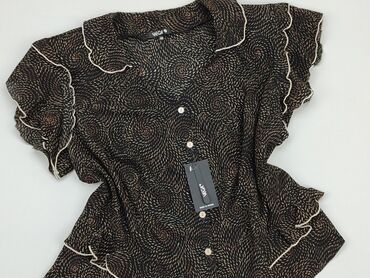 czarne bluzki z krótkim rekawem: Blouse, 4XL (EU 48), condition - Perfect