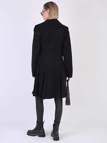 Пальто: Пальто, Классика, Осень-весна, Твид, По колено, На молнии, L — 4