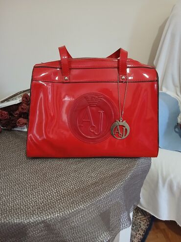 replay zelena torba: Armani Exchange, Material: Leather