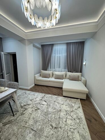ак ордо жер уй: 2 комнаты, 54 м², Элитка, 7 этаж, Дизайнерский ремонт