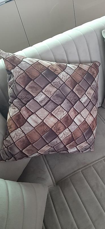 bamboo tekstil: Dekorativ yastıq dəsti (2 ədəd) - Ölçü: təxminən 45x45 sm (kvadrat) - — 2