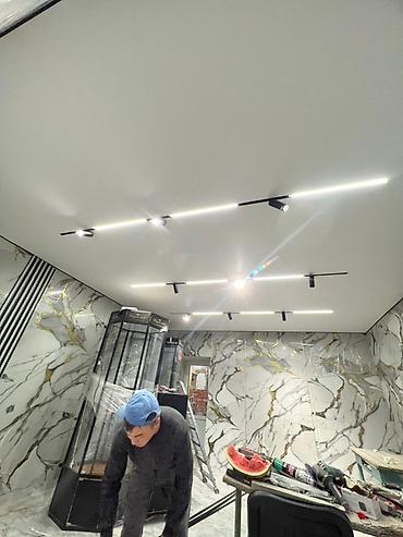 Натяжной потолок: Натяжной потолок Матовое Монтаж — 7