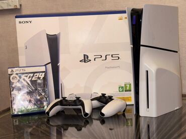 PS5 (Sony PlayStation 5): Play Station 5 slim 1Tb yaddaş. Yenidir qutusu,senedleri her biri