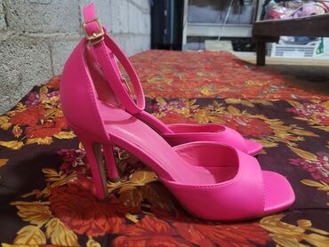 туфли со стразами: Туфли 38, цвет - Розовый