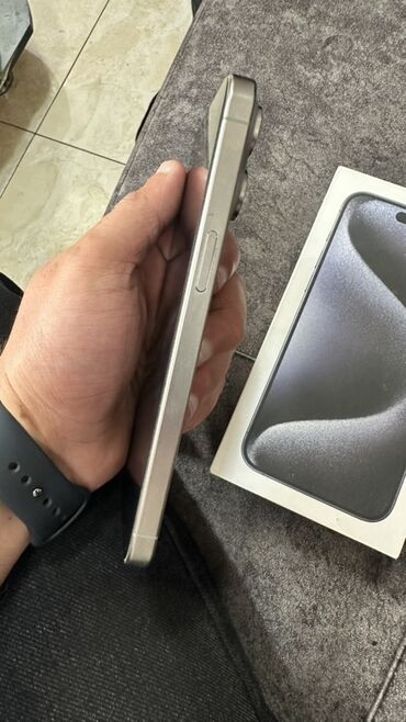 купить айфон 13 про: IPhone 15 Pro Max, White Titanium, Simsiz şarj