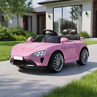 sivi tech fleece: Automobil za decu na akumulator Sport Plus Roze (12V) – SM-25106R-290 — 1