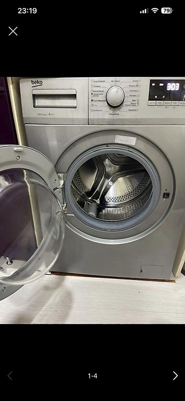 Техника и электроника: Стиральная машина Beko, 7 кг, Б/у, Автомат, Есть сушка — 1