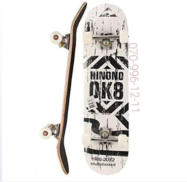 Digər idman və istirahət malları: Skateboard Skeyt Professional Skateboard Hinono ok8 Gold 1988-2012🛹