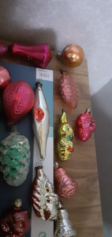 Yeni il oyuncaqları və bəzəkləri: Советские и немецкие игрушки для ёлки. 60 штук. все вместе 60 манат.т — 6