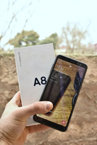 a8 qiymeti: Samsung Galaxy A8 2018 | İşlənmiş | 32 GB | rəng - Qara | Barmaq izi, Face ID