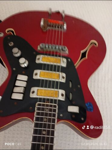 Elektro gitaralar: Elektron gitara, 6 sim, İşlənmiş, Ünvandan götürmə — 19