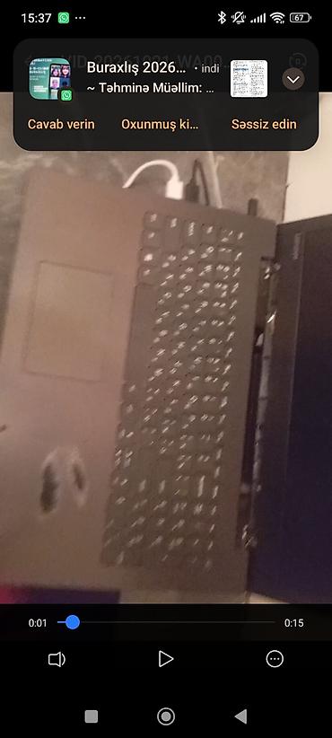 Lenovo: Lenovo noutbuk Xüsusiyyətlər: - Brend/model: Lenovo (gövdədə Lenovo — 3