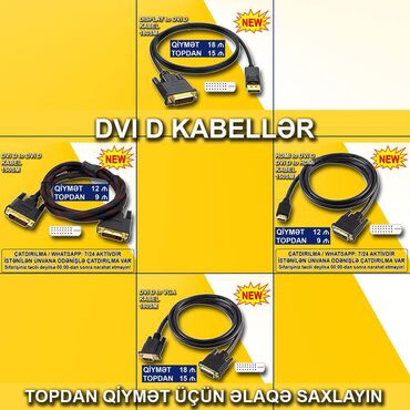 mini çanta: DVI Kabellər 🚚Metrolara və ünvana çatdırılma var, ❗ÖDƏNİŞLİDİR❗