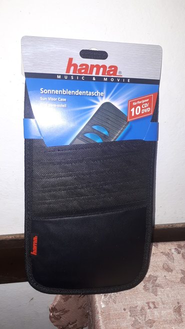 externi hard disk: Rasprodaja hama futrola za 10 cd/dvd, nova nekoriscena crne boje