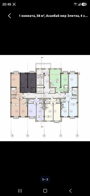 балконы: Элитка, 1 комната, 38 м² — 2