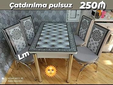 Masalar və oturacaqlar: Mətbəx üçün, Yeni, 4 stul — 1