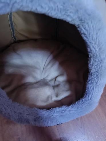 меховые ушки: Домик-лежанка для кошек/малых собак PET HOME - Закрытый купольный — 4