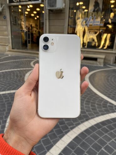 Apple iPhone: IPhone 11, 64 GB, Ağ, Simsiz şarj, Face ID