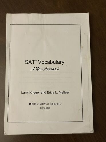 7 ci sinif ədəbiyyat dərsliyi: SAT Vocabulary dərsliyi. SAT hazırlığından ötrü Deməy olar ki