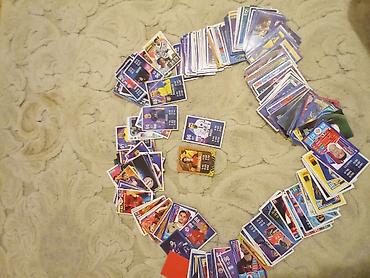 çoxlu oyun: Topps/Match Attax üslublu futbol kolleksiya kartlarının iri dəsti. - — 1
