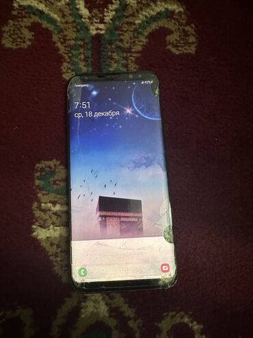 самсунг s 8 plus: Samsung Galaxy S8 Plus, Б/у, 128 ГБ, цвет - Черный, 1 SIM