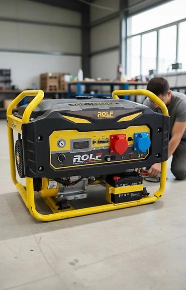 Генераторы: Бензиновый электрогенератор ROLF TOP-10600ES три фазный генератор - — 1