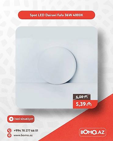 Ev üçün digər mallar: Yüksək keyfiyyətli. 🔥 Spot LED Dairəvi Fafo 36W 4000K ✅ Brend: Fafo — 1
