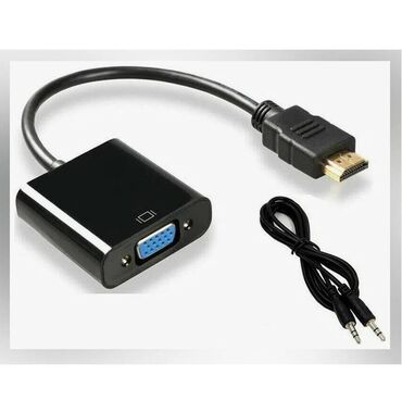 кабель hdmi vga: Адаптер HDMI to VGA с портом AUX и кабелем в комплекте