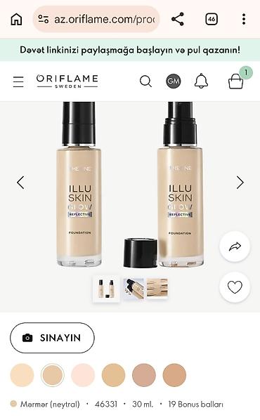 üz bazası: Oriflame tonal əsasları – professional nəticə üçün müxtəlif örtücülük — 4