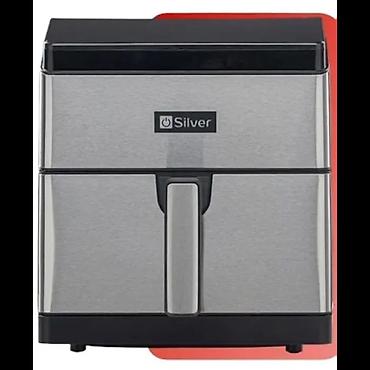 ipad ucuz: Silver SL-1058 Fritöz 1700W 6L – Elektron idarəetməli Air Fryer — 1