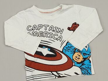 biała bluzka vintage: Bluzka, Marvel, 12-18 m, stan - Dobry