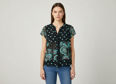 modne bluzki plus size: Biaggini, Жіноча блуза, розмір M