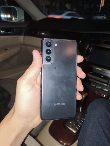 домашний бу компьютер: Samsung Galaxy S21 5G, Колдонулган, 128 ГБ, түсү - Көк, 2 SIM