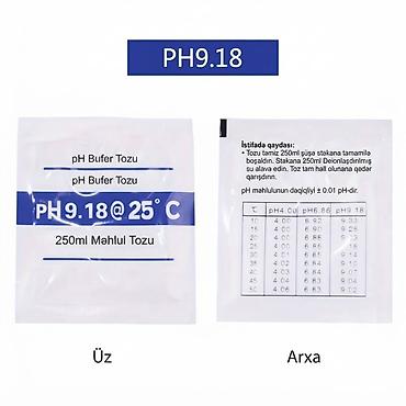 Təmizləyici vasitələr: Məhsul: pH Buffer Tozu – kalibrləmə üçün standart məhlul tozu seti — 7