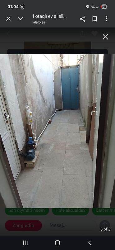 celilabad ev: 25 kv. m, 1 otaqlı, Qaz, İşıq, Su — 5