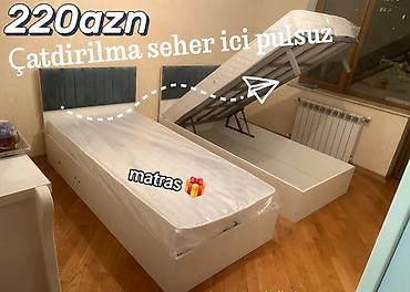 karaca azadliq: Yeni, Təknəfərlik çarpayı, Bazalı, Matras ilə, Siyirməsiz — 1