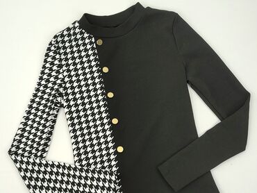 czarne bluzki z krótkim rękawem reserved: Women's blouse, S (EU 36)