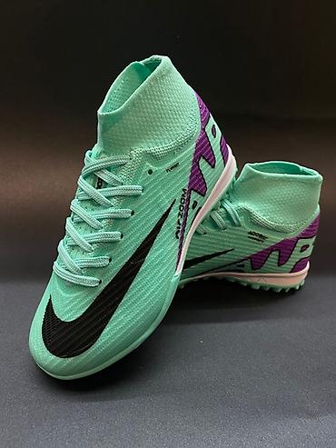 Бутсы: Футбольные сороконожки Nike Air zoom с высоким верхом, обеспечивающим — 12