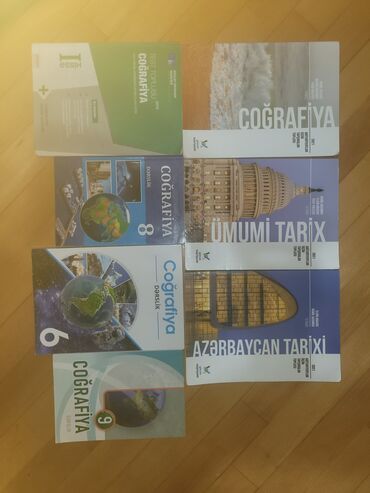 Kitablar, jurnallar, CD, DVD: Tarix ve cografiya kitablari satilir her biri yenidir uzerinde