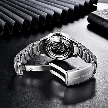 Ručni satovi: PAGANI DESIGN PD-1667 -42mm-Bela -Omega Seamaster Diver 300M Potpuno — 5