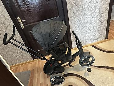 Velosipedlər: Uşaq üçün 3 təkərli velosiped-araba (tricycle) - Rəng: qara - — 1