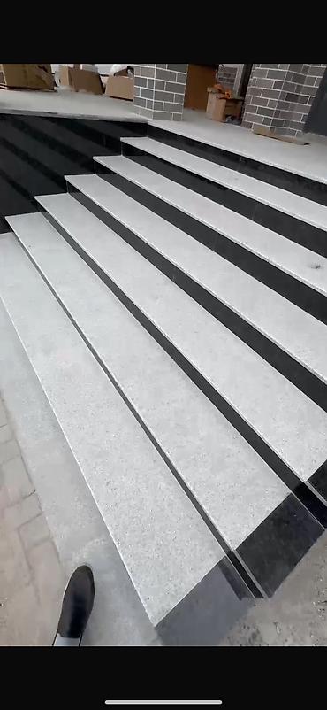 Лестницы из гранита, мрамора: Обожженный граниты на лестницы и глянцевые💯 ангола блек гранит Самый — 15