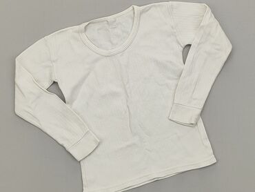 biała bluzka z falbanką dla dziewczynki: Блузка, 4-5 р., 104-110 см, стан - Хороший