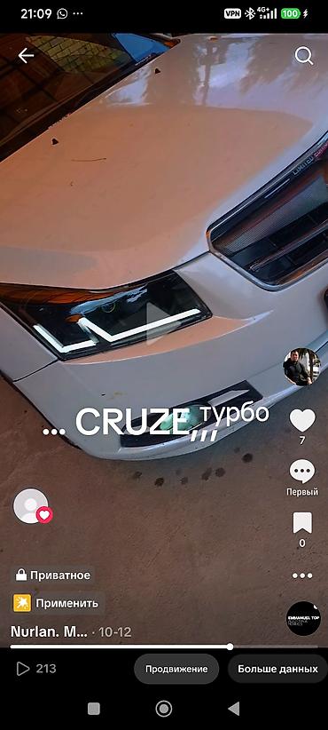 швралет круз: Chevrolet Cruze: 2012 г., Бензин, Седан — 1